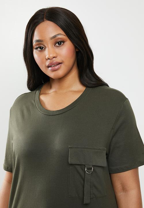 Superbalist - Utility pocket tee - green