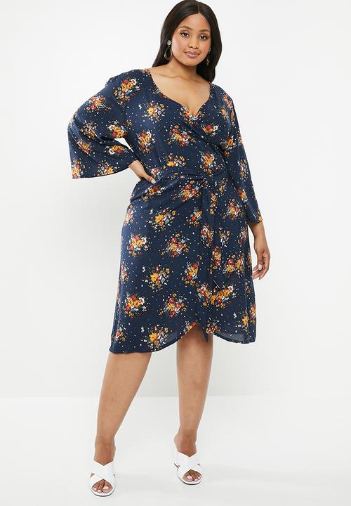 Superbalist - Kimono wrap dress - navy