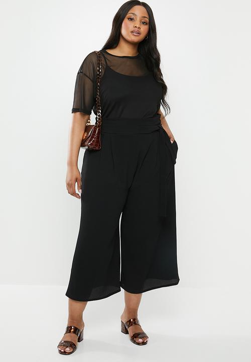 Superbalist - Mesh boxy tee - black