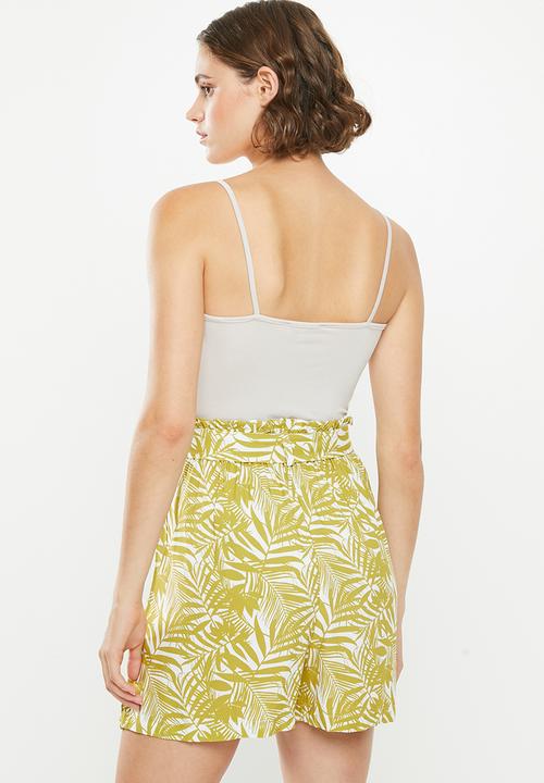 Superbalist - 2 pack cami bodysuit - green & neutral
