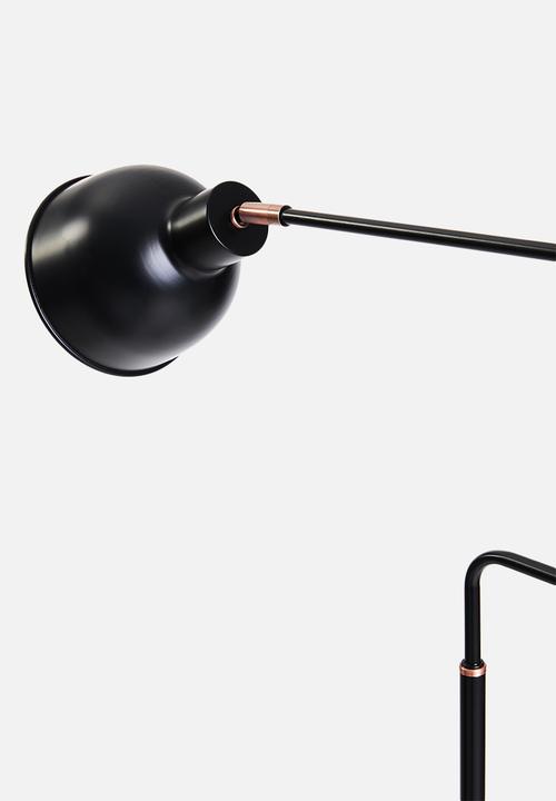 Sixth Floor - Lab floor lamp - black