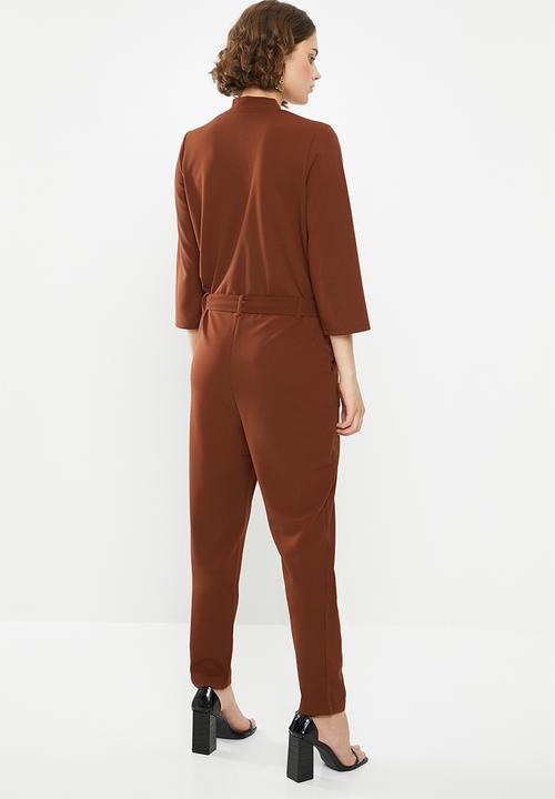 Jacqueline de Yong - Geggo treats jumpsuit - brown 