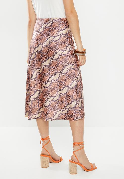 Superbalist - Midi slip skirt - multi