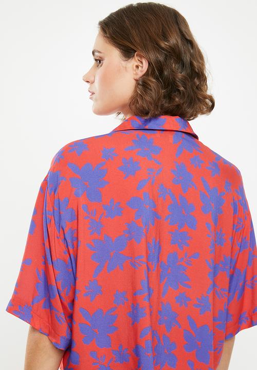Superbalist - Resort shirt - red & blue
