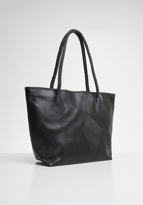 Joy Collectables - Textured shopper bag - black