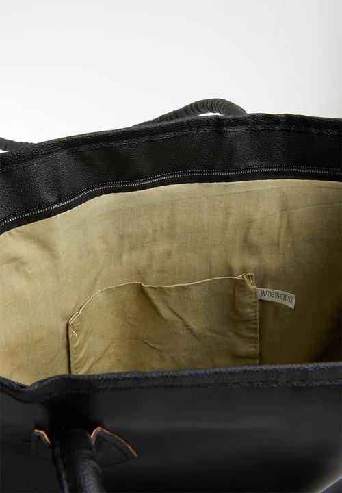 Joy Collectables - Textured shopper bag - black