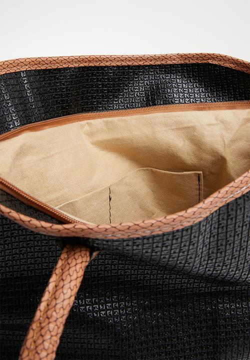 Joy Collectables - Contrast shopper tote bag - black