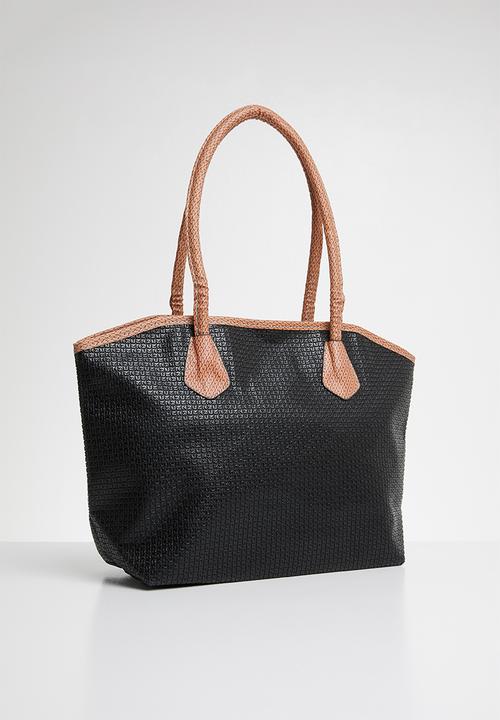 Joy Collectables - Contrast shopper tote bag - black