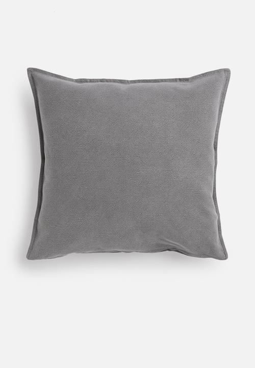 Hertex Haus - Linen blend cushion cover - battleship