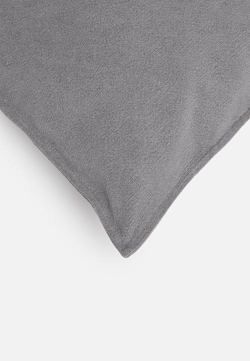 Hertex Haus - Linen blend cushion cover - battleship
