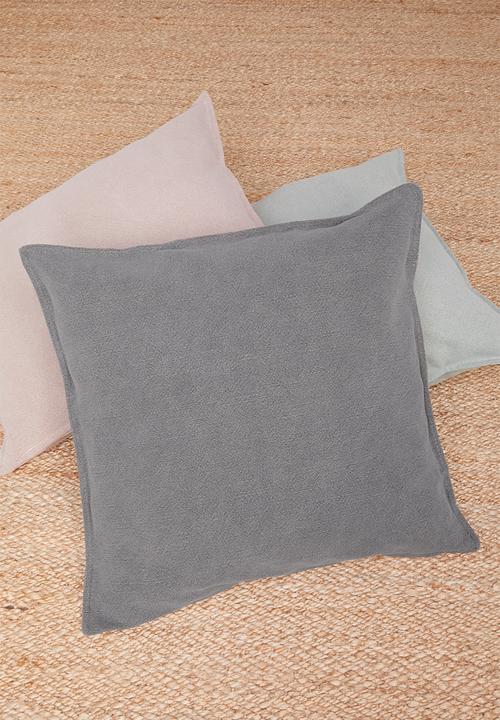 Hertex Haus - Linen blend cushion cover - battleship