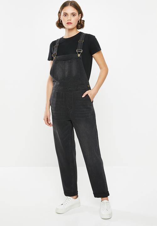 Superbalist - Long dungaree - black