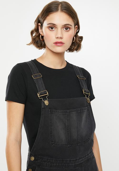Superbalist - Long dungaree - black