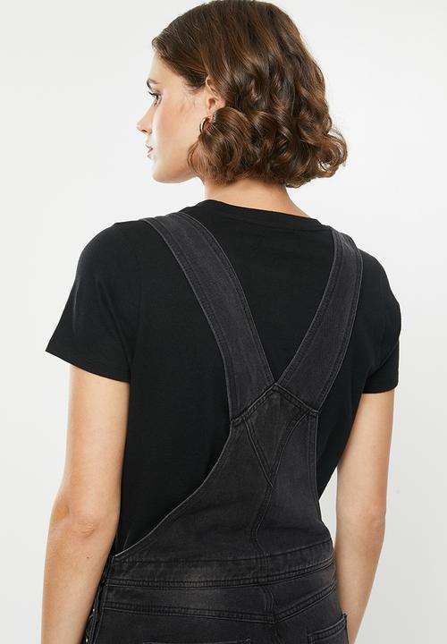Superbalist - Long dungaree - black