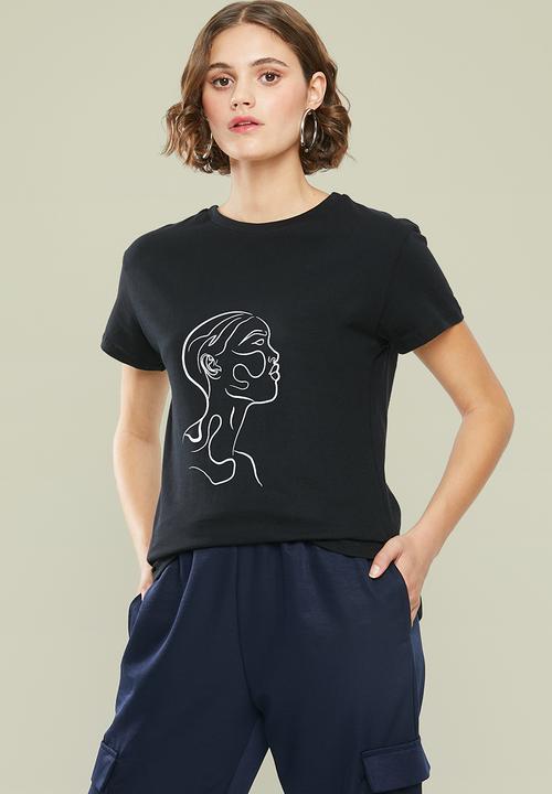 Superbalist - Printed tee - black