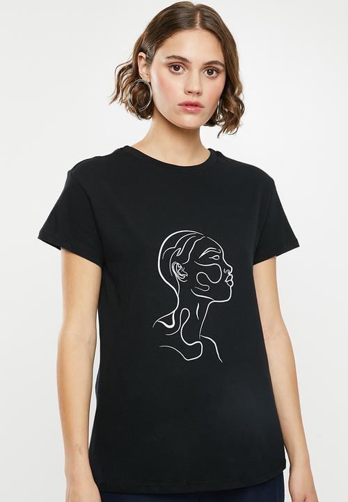 Superbalist - Printed tee - black