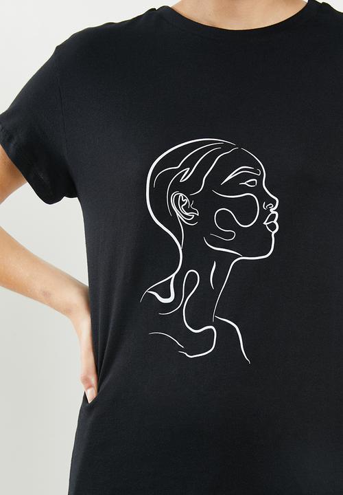Superbalist - Printed tee - black