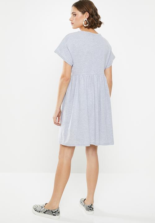Superbalist - Knit babydoll dress - grey