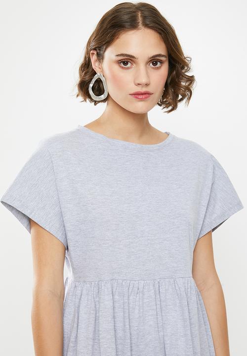 Superbalist - Knit babydoll dress - grey