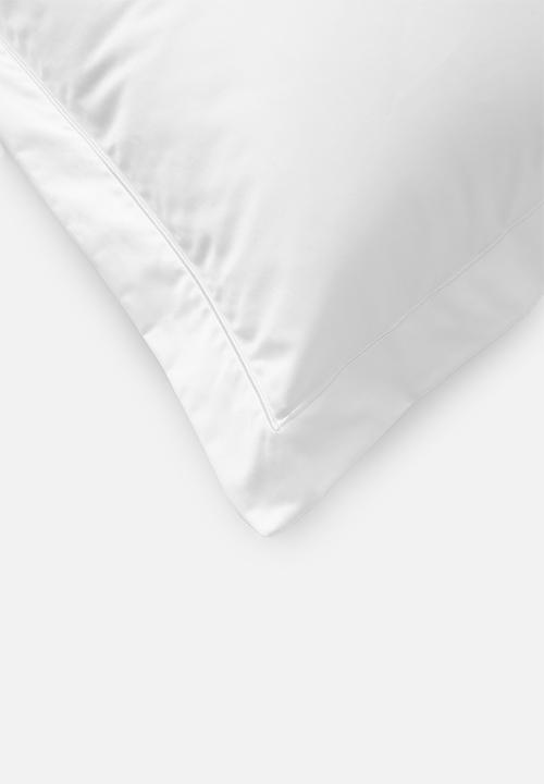 Sheraton Textiles - 400tc Egyptian cotton oxford satin st pillowcase - white 