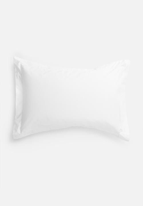 Sheraton Textiles - 400tc Egyptian cotton oxford satin st pillowcase - white 