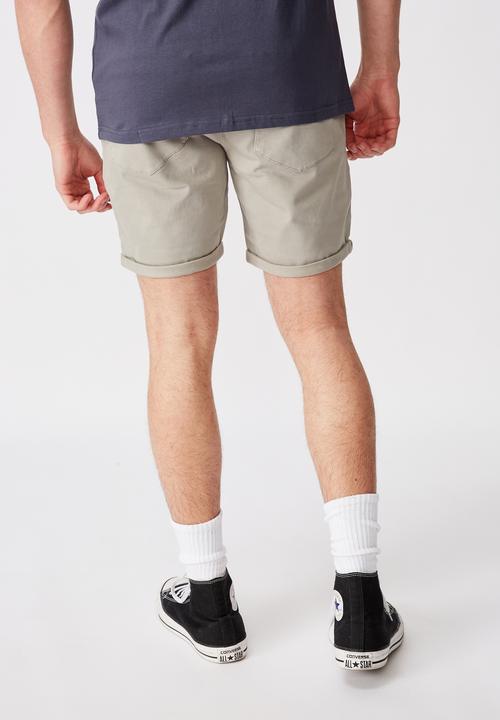Factorie - Twill tapered short - grey