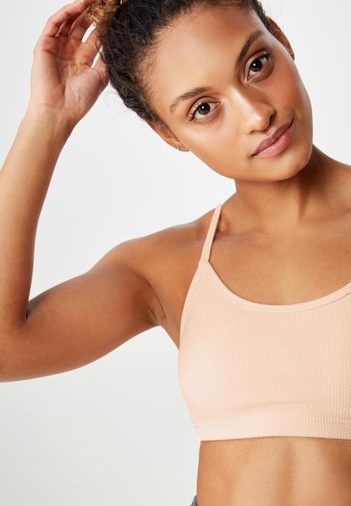Cotton On - Workout yoga crop - pink