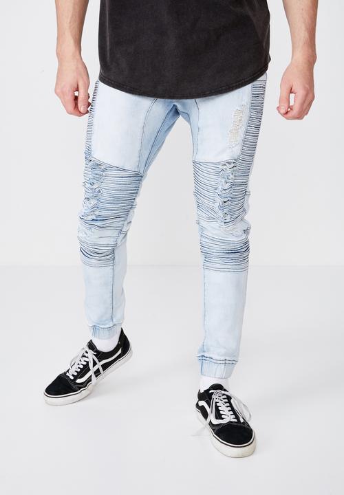 denim cuffed jeans