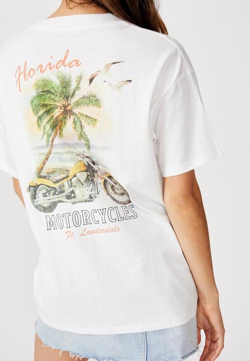 Cotton On - The original Florida motorcycle tee - white