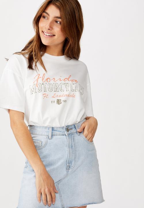 Cotton On - The original Florida motorcycle tee - white