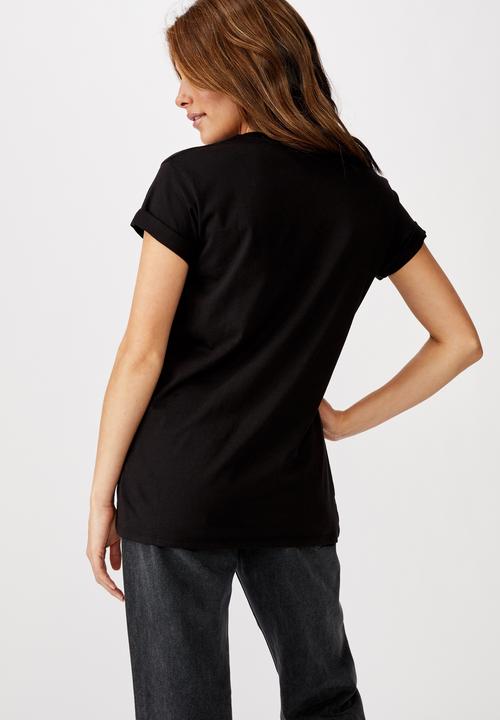 Cotton On - Classic friends T-shirt metallic logo - black