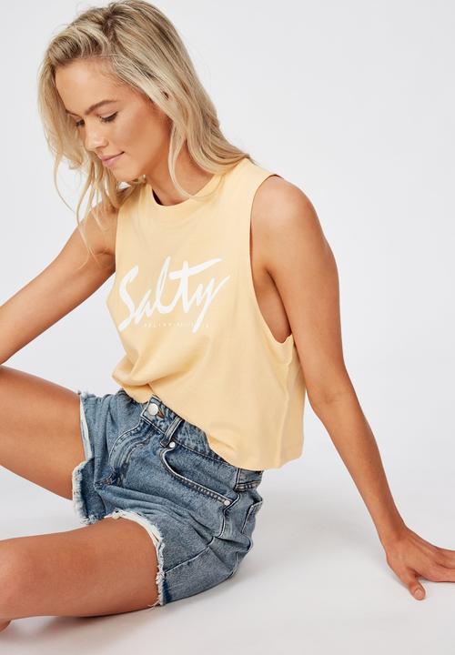 Cotton On - Tbar original tank top salty - peach