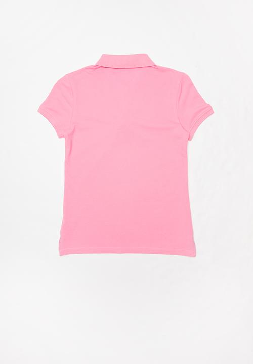 POLO - Girls Nina short sleeve golfer - pink