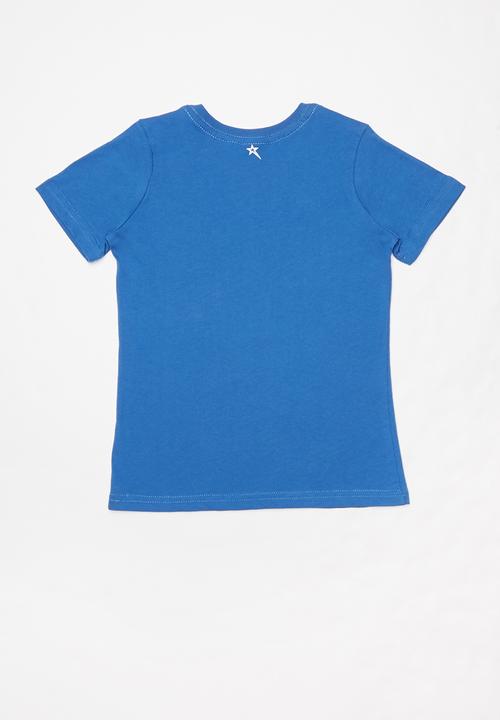 SOVIET - Boys logo tee - blue