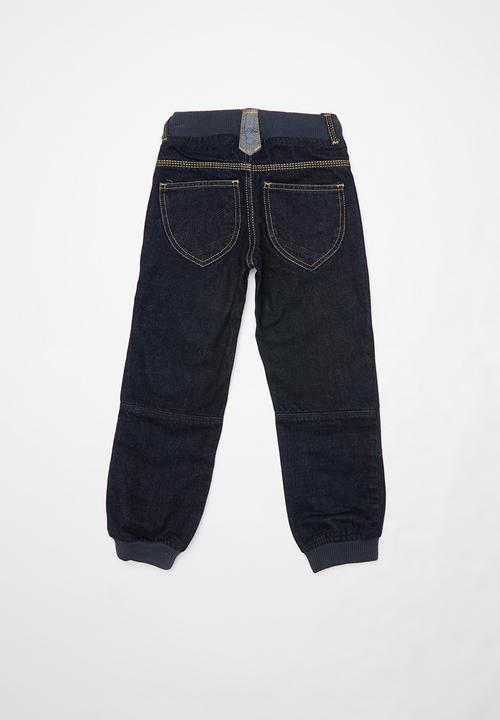 Pop Candy - Boys cuff jeans - blue