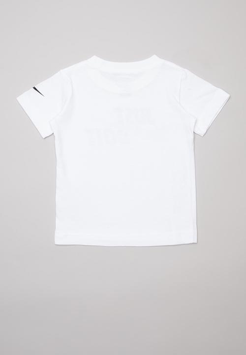 Nike - Nike boys just do it  swoosh split bolt - white