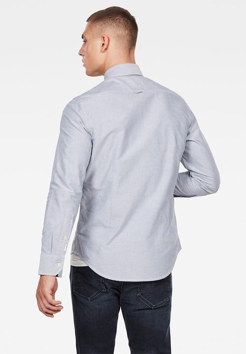 G-STAR - Brimstum slim shirts - blue & white