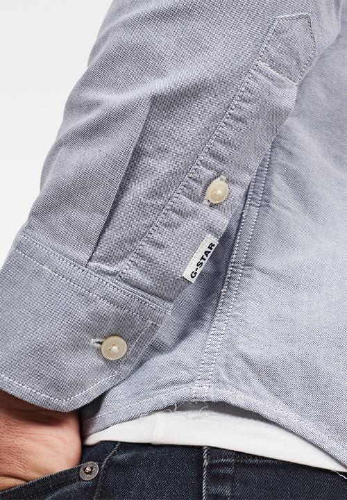 G-STAR - Brimstum slim shirts - blue & white