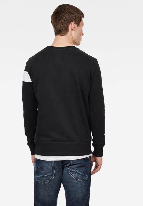 G-STAR - Graphic long sleeve sweats - black
