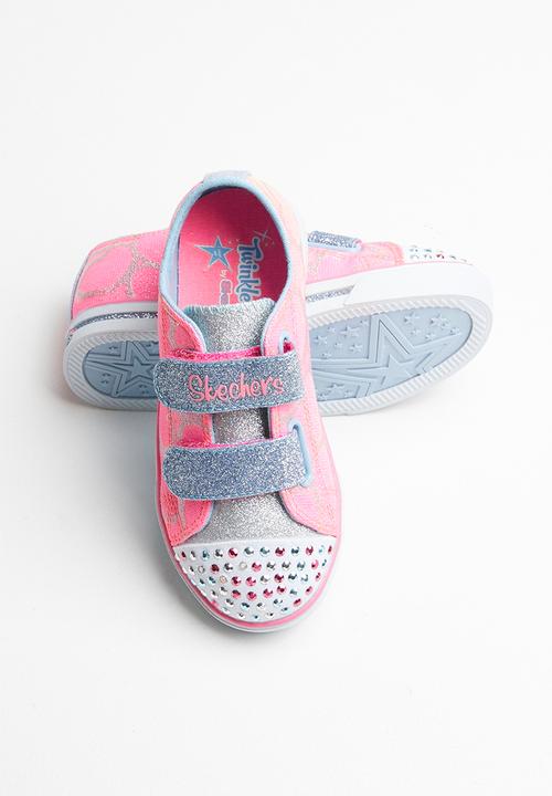 Skechers - Sparkle glitz light up - pink & blue