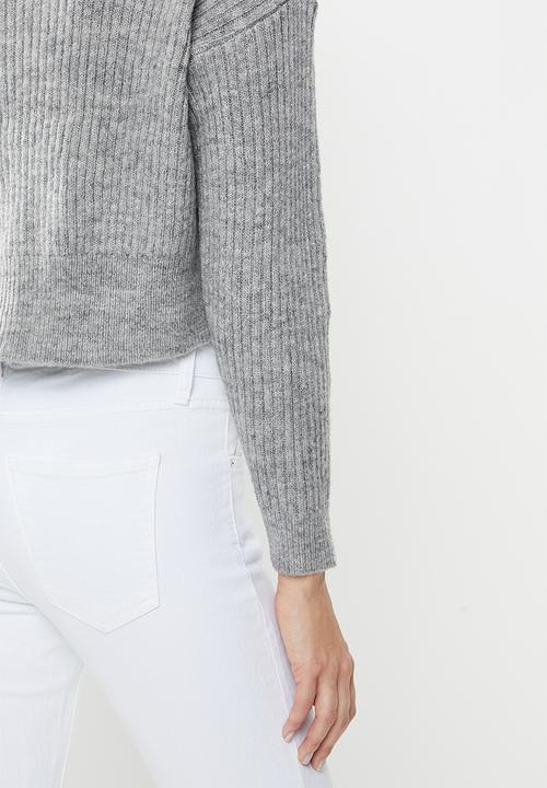 Cotton On - Luxe cropped cardigan - grey