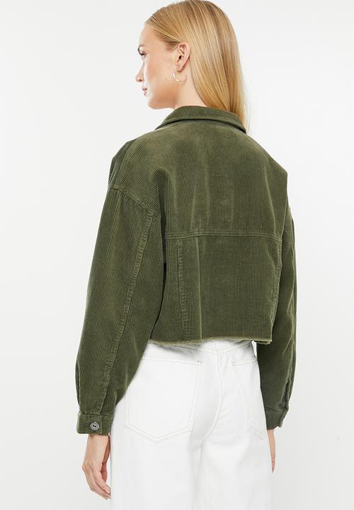 Cotton On - Cord hem release shacket - khaki