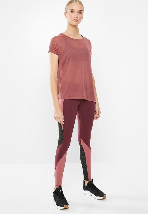 Reebok - One series burn out tee - pink