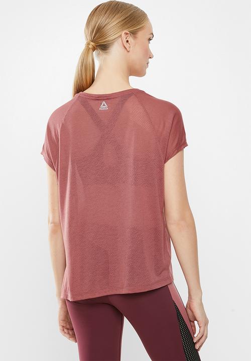 Reebok - One series burn out tee - pink