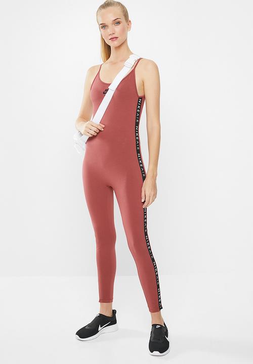 Nike - Womens Nike Air long bodysuit - burgundy