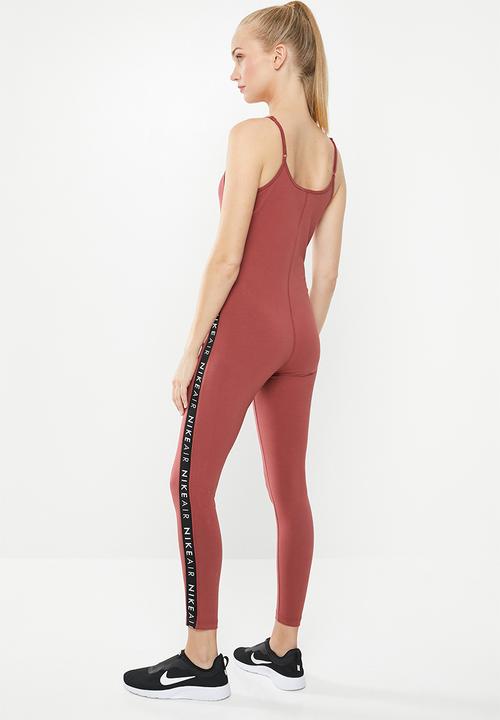 Nike - Womens Nike Air long bodysuit - burgundy