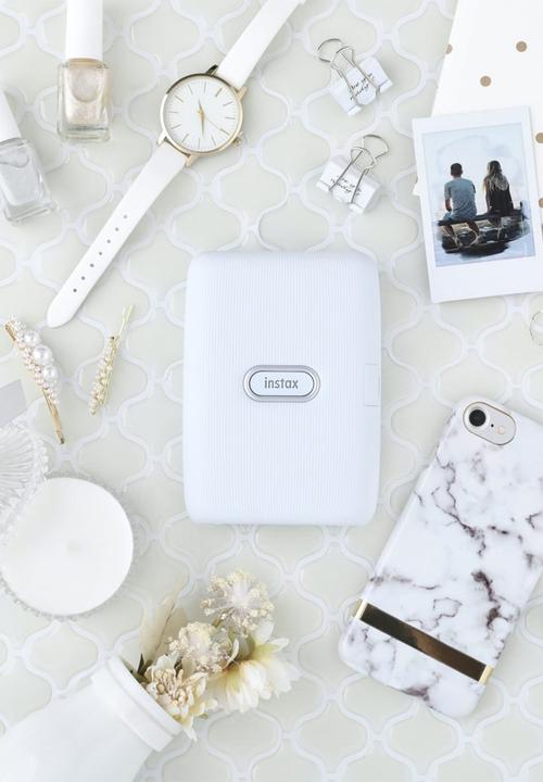 Fujifilm - Instax link mini printer - ash white