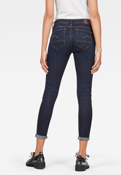 G-STAR - Arc 3d mid skinny jeans - dk aged