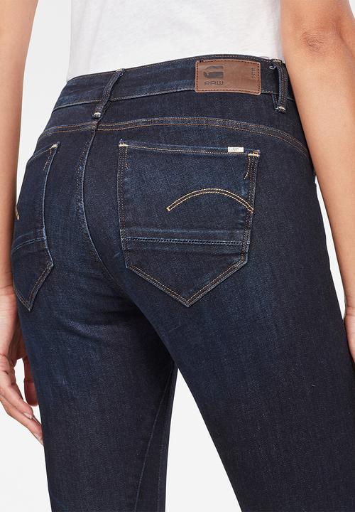 G-STAR - Arc 3d mid skinny jeans - dk aged