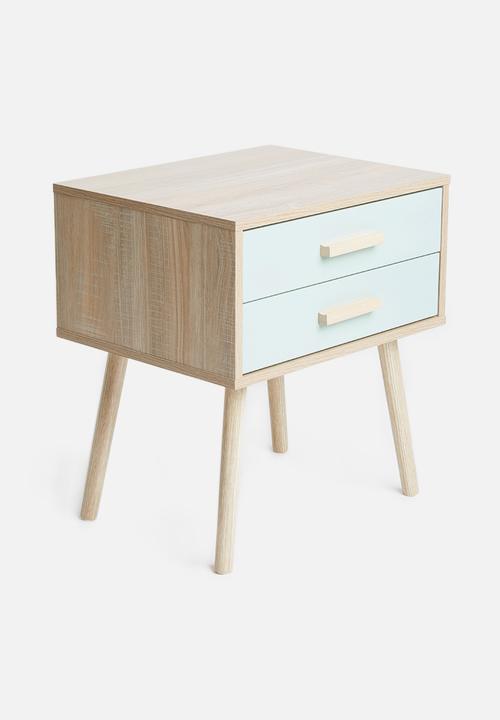 Sixth Floor - Alva pedestal - blue & natural